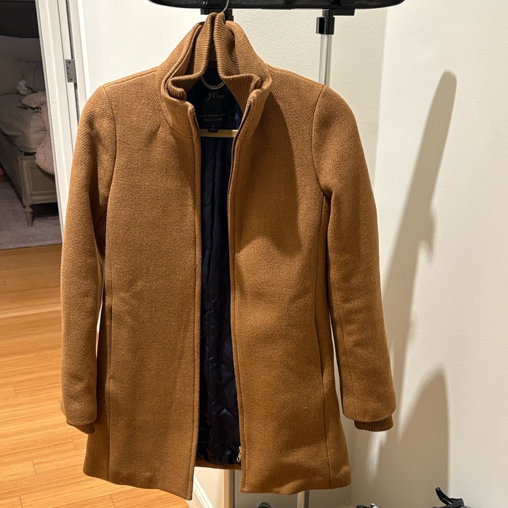 J. Crew Cocoon coat in Italian stadium-cloth wool blend